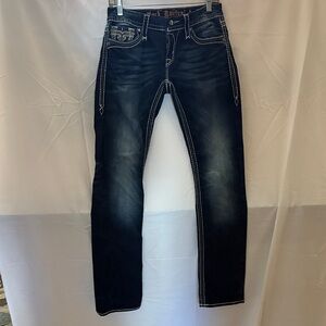 Rock Revival Black Straight Leg Jeans